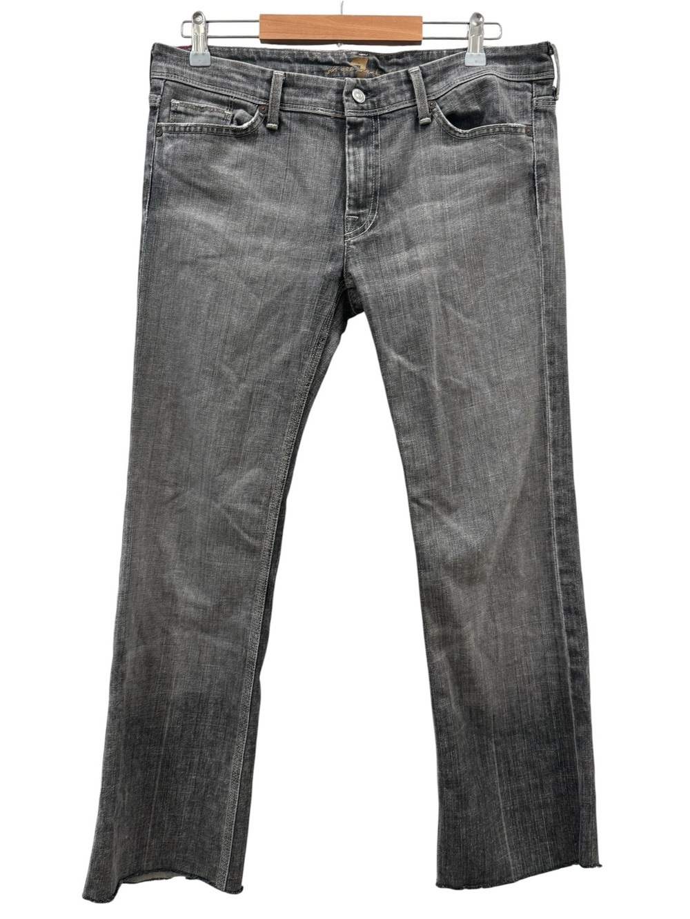 Vintage 7 For All Mankind Bootcut Gray Denim Jeans